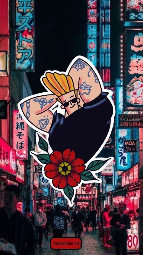 Traditional Tattoo Iphone Wallpaper, Johnny Bravo, Black Couple Art, Black Couple, Cartoon Tattoos, Art Cartoon, Couple Songs, New School, Cute Couple Songs