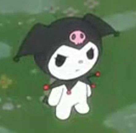 Cursed Kuromi, Kuromi Mood, Kuromi Reaction, Cartoon Icons, Cartoon Profile Pics, Sanrio Characters, I Wallpaper, Powerpuff Girls, Pastel Goth