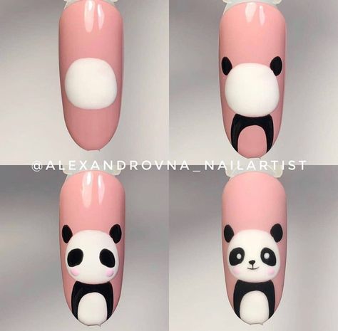 Please re-pin if you enjoy this one ...and If you like this board follow it and I will follow you back just DM me so I can see you ..Blessings Sonia Panda Nail Art, Kids Nail Designs, Kutek Disney, Animal Nail Art, Nail Drawing, Nail Art Disney, Animal Nails, Nail Art Designs Videos, Nails For Kids