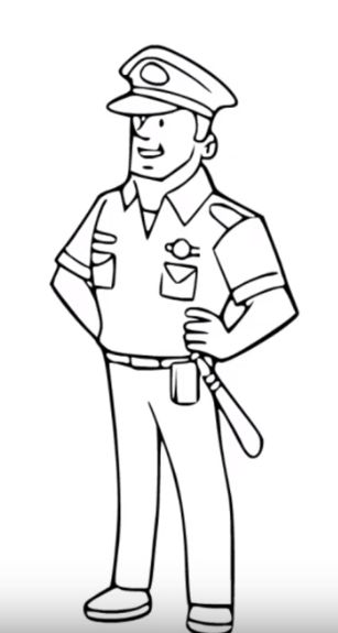 The work of the police is to serve people. Each country has a different uniform code. Here in this video, kids can learn and know How to draw Policeman full body pencil drawing step by step. Police Officer Uniform, Shark Coloring Pages, Cars Coloring Pages, Coloring Pages For Boys, Disney Coloring Pages, Flower Coloring Pages, Policeman, Book Images, Cute Coloring Pages