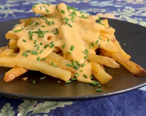 Extremely Cheesy French Fries | Loaded Baked Cheese Fries Recipe — Cooking with Anadi Cheesy French Fries, Cheesy Fries Recipe, French Fries In The Oven, French Fries Loaded, Make Cheese Sauce, French Fries With Cheese, Cheese Fries Recipe, How To Make Cheese Sauce, Cheesy Fries