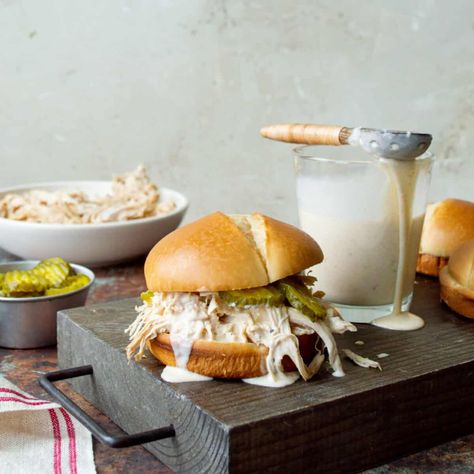 How to Make the Best Alabama White BBQ Sauce - Little Black Skillet Fried Dill Pickle Dip, Blue Cheese Potato Salad, Alabama White Bbq Sauce, Fried Dill Pickles, Dill Pickle Dip, Alabama White Sauce, White Bbq Sauce, Pickle Dip, Basting Sauce