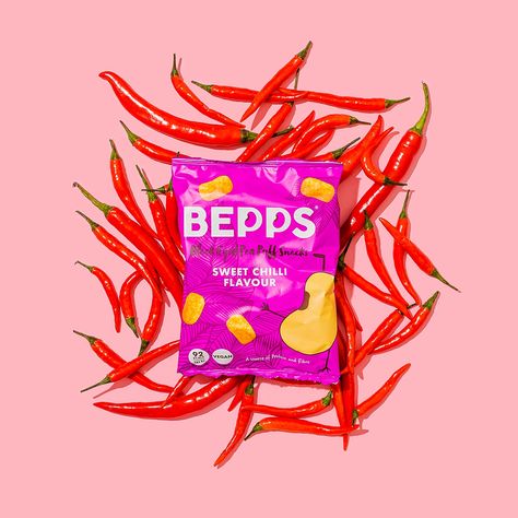 Snacks Product Photography, Sweet Props, Candy Photoshoot, Product Photography Styling, Snack Brands, Photography Styling, Sweet Chilli, Instagram Feed Ideas, Creative Ads