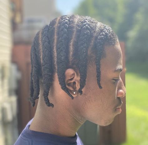 Side Way Cornrow Braids, Cornrows To The Side Men, Cornrow 2 Braids, Sideways Cornrows Men, Single Plaits Braids Black Men, Full Head Cornrows Men, Side Braids Men, Side Cornrows Men, Cornrows To The Side