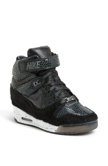 Nike 'Air Revolution Sky Hi' Hidden Wedge Sneaker (Women) available at #Nordstrom Nike Wedge Sneakers, Nike Wedges, Nike Outlet, Sneaker Lovers, Nike Free Run, Women Nike, Nike Shoes Cheap, Nike Free Runs, Nike Shoes Outlet