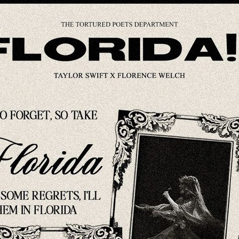 lina  ೀ on Instagram: "florida!!! | taylor swift (feat. florence + the machine)" Florida Taylor Swift, Swift Lyrics, Florence Welch, Florence The Machines, Taylor Swift 1989, Long Live Taylor Swift, Taylor Swift Lyrics, Live Taylor, Long Live