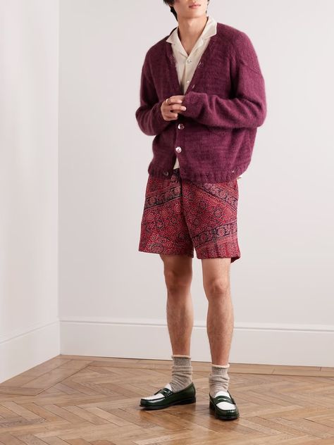 Kartik Research for Men | MR PORTER Male Fashion Colorful, Kartik Research, Genderqueer Fashion, Clothes Fall, Clothing Aesthetic, Queer Fashion, Wardrobe Edit, Mens Wear, Twill Shorts