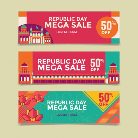 Happy indian republic day mega sale bann... | Premium Vector #Freepik #vector #background #banner #sale #red Fort Background, Peepul Tree, Republic Day Banner, Republic Day Sale, Indian Republic Day, Creative Banners, Store Banner, Seasons Greetings Card, Red Fort