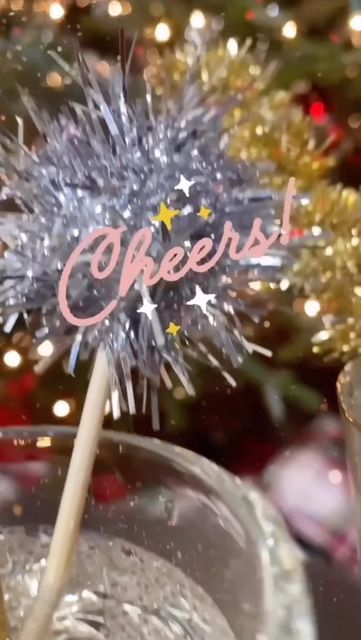 Andrew & Dennis ✂️ DIY Crafts on Instagram: "Keep it easy and classy this NYE! Grab some tinsel, cut it into small pieces, wrap and glue them around skewers and you have cocktail stirrers!! It’s all about adding a little glitz without breaking a sweat! 🍾 . . . . #nye #nyecraft #newyearcraft #newyearscraft #cocktail #cocktails #cocktailparty #cocktailstirrer #cocktailstirrers #kidscraft #kidscrafts #easycrafts #soeasy #nyeparty #newyearseve #newyearseveparty #newyearsevepartyideas" Cocktail Stirrers, Nye Party, New Year's Crafts, Kids' Crafts, New Year’s Eve, Cut It, New Years Eve Party, Skewers, Birthday Candles