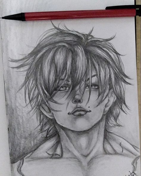 (My art) "Baki Hanma " (My fan art) Size: 5.5"×8" Tools: Graphite pencils, mechanical pencil, white out pen. Material: Sketch paper. Yujiro Hanma Drawing, Baki Drawing Simple, Baki Hanma Sketch, Baki Hanma Drawing, Baki Drawing, Baki Fan Art, Baki Anime Sketch, Material Sketch, Levi Drawing Pencil