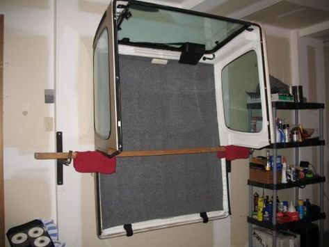 Also works with brackets that are designed to store extension ladders Jeep Hardtop Storage, Jeep Wrangler Upgrades, Jeep Wrangler Diy, Jeep Hard Top, 2 Door Jeep, Jeep Doors, Diy Jeep, Rv Homes, Jeep Wrangler Accessories