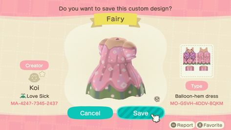 Acnh Cottagecore, Acnh Design, Pink Fairy, Fairy Dresses, Fairy Clothes, Umbrella Designs, Love Sick, Lovey Dovey, Fairy Dress