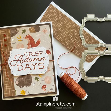 Adorable Sweet Days of Autumn Card & Free Tutorial! Subtle Background, Stampin Pretty, Pink Cards, Fall Birthday, Step Cards, Sweetest Day, Card Tutorial, Thanksgiving Cards, Fall Cards