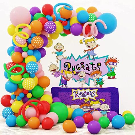 11.98US $ 30% OFF|130pcs Rainbow Balloon Arch Kit for Rugrats Theme Birthday Color Party Anniversary Festival Wedding Anniversary Decorations| |   - AliExpress Rainbow Balloon Garland, Rainbow Balloon Arch, Ariel Birthday Party, Twisting Balloons, Wedding Anniversary Decorations, Ariel Birthday, Balloon Arch Kit, Baby Shower Theme Decorations, Birthday Packages