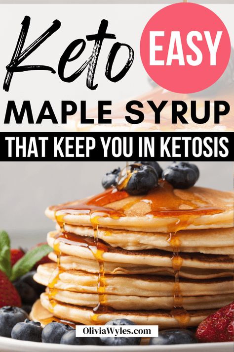 Keto Syrup Recipe, Keto Maple Syrup, Adkins Recipes, Maple Syrup Recipe, Keto 101, Keto Sauce, Sugar Free Pancake Syrup, Keto Condiments, Maple Extract