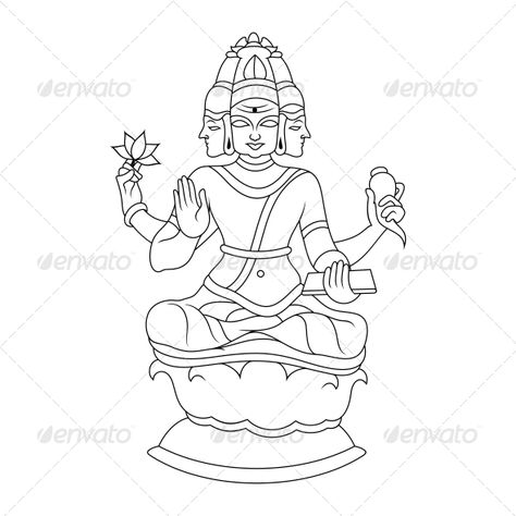 Brahma Religious Vector Design  #GraphicRiver         “High quality vector with smooth curves and sharp edges.  	 This vinyl ready brahma hindu religious vector design clip art is ideal for screen, offset, digital and large format printing, These are also used for digital screens, routing, engraving, carving, stencils and embroidery etc.  	 - available in version EPS, JPG”     Created: 28April13 GraphicsFilesIncluded: JPGImage #VectorEPS Layered: No MinimumAdobeCSVersion: CS Tags: Decorative Drawing, God Hindu, Illustration Outline, Lord Shiva Sketch, Shiva Sketch, Carving Stencils, Human Body Drawing, Wedding Drawing, Ganpati Decoration Design