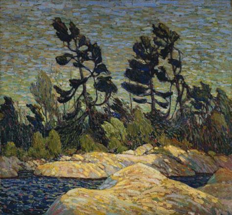 Byng Inlet, Tom Thomson Group Of Seven Art, Tom Thomson Paintings, Canada Landscape, Tom Thomson, Emily Carr, Galleria D'arte, Canadian Painters, Georgian Bay, Group Of Seven