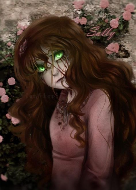 Sally Williams Creepypasta, Lulu Creepypasta, Creepypasta Girls, I Love You Drawings, Creepy Ghost, Creepypasta Cute, Creepypasta Characters, Zootopia, Dark Circles