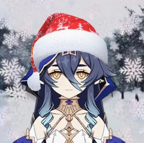 Christmas Pfps, Its Me, French Girl, Genshin Impact, Christmas, Anime