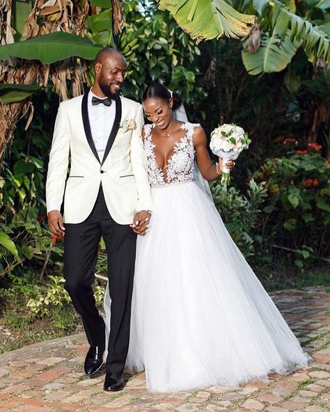 WEBSTA @munaluchibride Congratulations lovebirds!! White Tuxedo Wedding, Custom Wedding Gown, Couture Bridal Gowns, Munaluchi Bride, Black Bride, Tuxedo Wedding, Brides Magazine, Custom Wedding Dress, Tuxedos