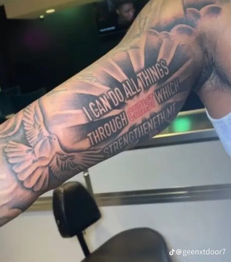 Cloud Bicep Tattoo Men, Men’s Biceps Tattoo, Best Inner Bicep Tattoo For Men, Inside Upper Arm Tattoo For Men, Arm Tattoo Men Biceps, One Man Army Tattoo, Stay Dangerous Tattoo, Inside Bicep Tattoo Mens Words, Mississippi Tattoo For Men