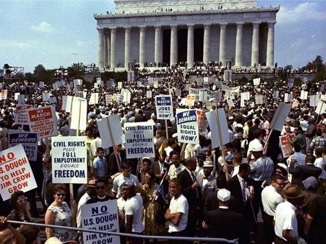 The March on Washington was a massive protest march that occurred in August 1963, when some 250,000 people gathered in front of the Lincoln Memorial in Ing Civil, I Have A Dream Speech, March On Washington, 50 Years Anniversary, Civil Rights Leaders, Lincoln Memorial, Jim Crow, Civil Rights Movement, James Brown