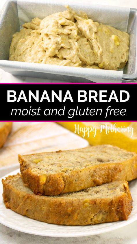 Easy Gluten Free Banana Bread, Best Gluten Free Banana Bread, Gluten Free Flour Recipe, Gluten Free Banana Bread Recipe, Flours Banana Bread, Gluten Free Recipes Bread, Gluten Free Banana Bread, Easy Treat, Best Gluten Free