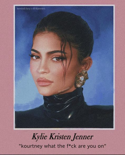 Kylie Jenner School, Kylie Jenner Profile, Kendall Aesthetic, Kardashians Jenner, Brunette Black Hair, Kristen Jenner, Kylie Travis, Y2k Posters, School Picture