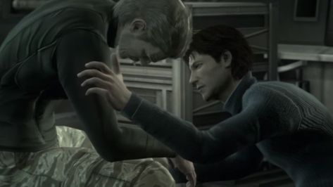 Snake And Otacon Mgs, Old Snake Mgs4, Snake X Otacon, Huey Emmerich, Hal Emmerich, Funny Icons, Metal Gear Solid Series, Metal Gear Series, Solid Snake