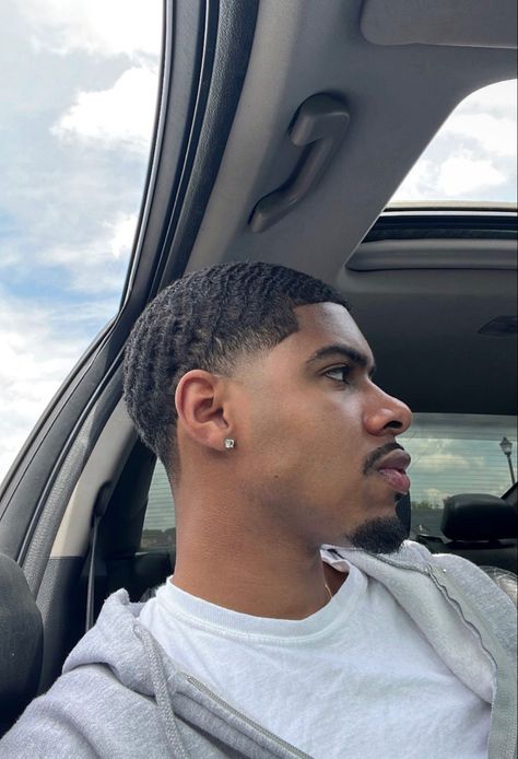 Haircut For Waves Men, Black Man Waves Haircut, Taper Fade Haircut Black Waves, High Taper Waves, Black Men Low Taper Fade, Low Taper Buzz, Blowout Taper Men Black, Low Cut Black Men, Mid Taper Black Men