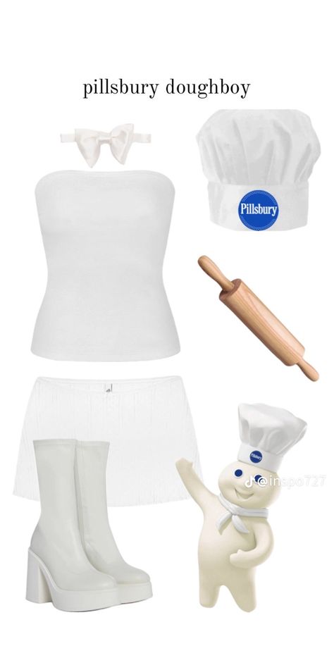 Partner Halloween Costumes, Badass Halloween Costumes, Character Halloween Costumes, Pillsbury Doughboy, Matching Halloween Costumes, Classic Halloween Costumes, Hot Halloween Outfits, Halloween Coustumes, Clever Halloween Costumes