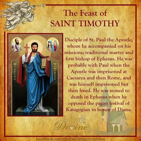 St. Timothy pray for us St Timothy, Saint Timothy, Paul The Apostle, Church Icon, Pray For Us, Life Stories, All Saints, Galaxy Wallpaper, Tattoos