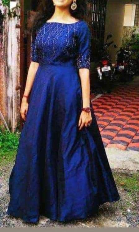 Full Frock Designs, Full Frock Designs For Women, Frock Designs For Women Party, Full Frock, Long Frock Models, Frock Designs For Women, Kerala Engagement Dress, Party Wear Long Gowns, Gown Dress Party Wear