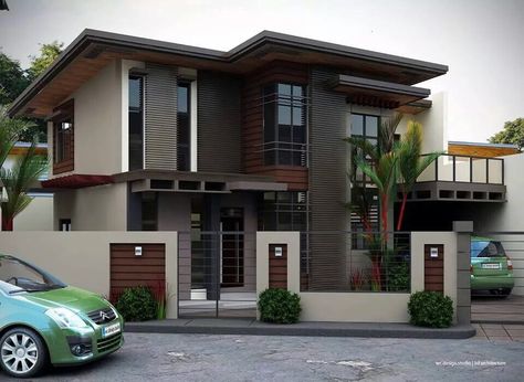 IMG-20150331-WA0007 Modern House Philippines, Home Designs Exterior, Philippine Houses, Double Storey House, 2 Storey House Design, 2 Storey House, Two Story House, House Design Exterior, Two Storey House