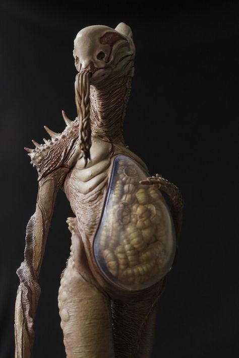 ArtStation - MOM, Franco Carlesimo Pregnant Monster, Horror Girl, Alien Monster, Monster Mouth, Spit It Out, Miniature Inspiration, Organic Art, Alien Concept, Book Writing Inspiration