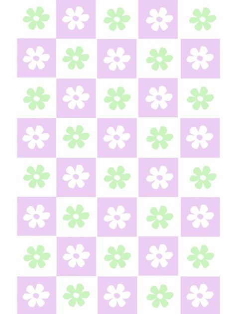 "Vintage Aesthetic Checkerboard Flower Design Phone Case in Lilac and Sage" iPhone Case & Cover by shopY2K | Redbubble Lilac And Sage Aesthetic, Checkered Flower Wallpaper, Danish Pastel Wallpaper, Patterns Y2k, Checkerboard Aesthetic, Y2k Backgrounds, Lilac Poster, Computer Collage, Lilac And Sage