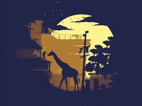 Ellie Meets Giraffe Konosuba Wallpaper, Giraffe Art, Poster Series, Last Of Us, Uncharted, Video Game Art, Art Watercolor, Travel Poster, Art Boards