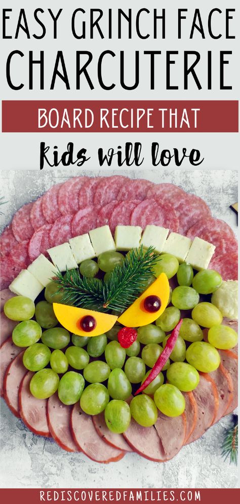 Bring the Grinch to life with this Grinch Charcuterie Board, a Christmas treat for any holiday gathering. This Grinch-inspired charcuterie board offers a playful take on classic charcuterie with kid-approved ingredients like grapes and fun snacks. Perfect for a Grinch-themed party, these ideas make it easy to serve holiday cheer. Check out the details at rediscoveredfamilies.com and save this pin for a quick idea when you need it! Grinch Christmas Charcuterie Board, Grinch Snack Tray, Children’s Charcuterie Board, Kids Grinch Party Ideas, Grinch Snacks For Kids Christmas Parties, Grinch Savory Food, The Grinch Charcuterie Board, Grinch Cheese Board, The Grinch Themed Food