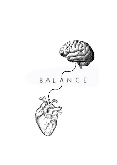 Brain And Heart Tattoo Design, Balance Heart And Brain Tattoo, Tattoo Balance, Balance Tattoo, Persian Tattoo, Colored Tattoo Design, Spiderman Tattoo, Brain Tattoo, Artsy Tattoos