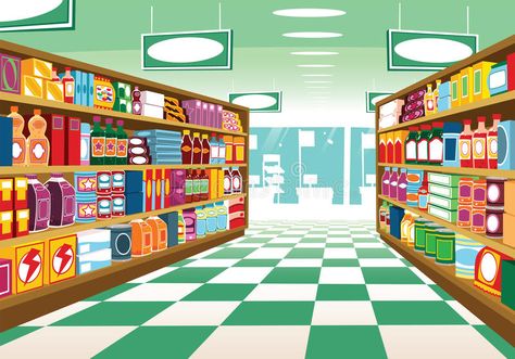 Supermarket aisle. An illustration of a generic supermarket aisle with shelving #Sponsored , #advertisement, #Ad, #aisle, #shelving, #supermarket, #Supermarket Grocery Supermarket, Episode Backgrounds, Anime City, 2160x3840 Wallpaper, Living Room Background, Scenery Background, Anime Backgrounds Wallpapers, Cartoon Background, Animation Background