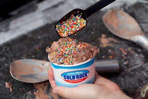 Cold Rock Ice Cream Cold Rock Ice Cream, Rock Salt Ice Cream, Ice Cream Maker Recipes, Ice Cream Makers, Ice Cream Recipe, Make Ice Cream, Rock Salt, Holiday Essentials, Ice Cream Maker