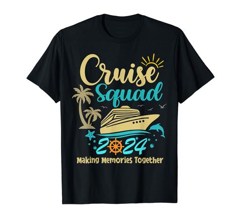 PRICES MAY VARY. Get ready for your Cruise Squad 2024 Summer Vacation with these matching family group travel outfits! Whether you're on holiday or out at sea, this Cruise Squad collection is perfect for your next adventure. Adorable vacation design perfect for your Family 2024 Cruise Squad and cousin crew, making memories together in style. Lightweight, Classic fit, Double-needle sleeve and bottom hem Friends Vacation, Friend Vacation, Cruise Shirts, Cousin Crew, Cruise Shirt, Travel Outfits, Group Travel, Vacation Shirts, Making Memories