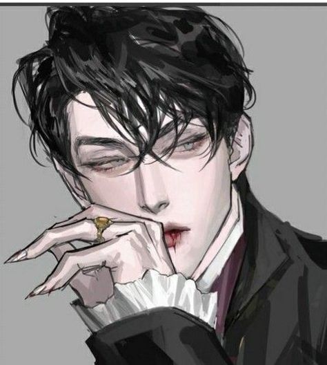 Vampire Drawings, Male Vampire, 얼굴 드로잉, 얼굴 그리기, Long To Short Hair, 캐릭터 드로잉, Cute Art Styles, Digital Art Tutorial, Boy Art