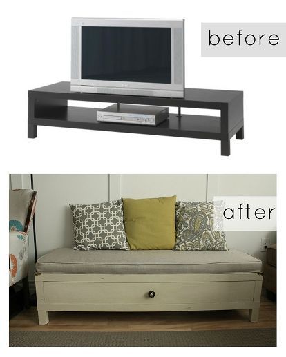 ikea hack upcycled tv stand to storage bench, chalk paint, painting, repurposing upcycling Tv Stand Ikea Hack, Tv Stand Hack, Ikea Tv Stand, Ikea Tv, Eco Furniture, Ikea Lack, Ikea Hack Ideas, Diy Apartment Decor, Diy Ikea Hacks