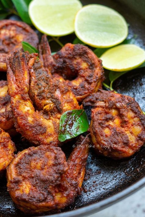 Spicy Fried Shrimp, Prawn Fry, Fish Masala, Fried Prawns, Fish Fried, Chicken Lollipop, Fish Fry Recipe, Prawns Fry, Prawns Recipe