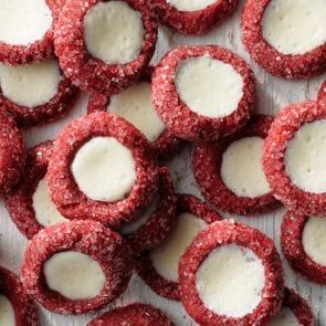 You searched for red velvet thumb print cookies | Taste of Home Red Velvet Thumbprint Cookies, Cake Mix Thumbprint Cookies, Thumbprint Cookies Hershey Kiss, Thumbprint Cookies Christmas, Thumbprint Cookies With Icing, Traditional Christmas Food, Chocolate Thumbprint Cookies, Velvet Cookies, Red Velvet Cake Mix