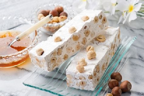 Torrone Vanilla Nougat Recipe, Nougat Recipe, Chocolate Cups, Homemade Vanilla, Italian Desserts, Candy Making, Different Recipes, Corn Syrup, Fun Desserts