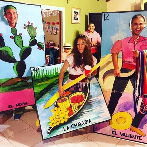 Loteria Halloween Costume, Loteria Party Ideas Decoration, Loteria Party Ideas, Loteria Costume, Loteria Party, Mexican Party Invitation, Mexican Birthday Parties, Mexican Party Decorations, Mexican Fiesta Party