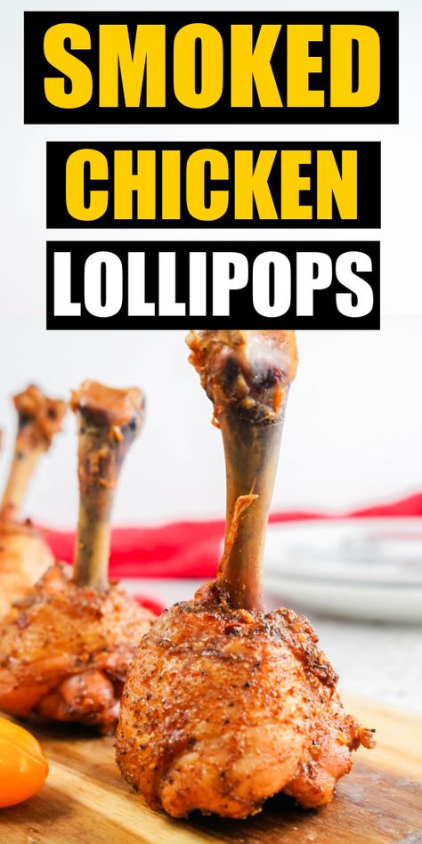 Chicken lollipops are chicken drumsticks in the shape of lollipops. This smoker chicken recipe is a great appetizer or dinner idea that the whole family can enjoy. I used a Jerk chicken seasoning but you can use any seasoning of choice. Smoked Lollipop Chicken Drumsticks, Lollipop Chicken Drumsticks, Jerk Chicken Seasoning, Chicken Lollipops Recipe, Smoker Chicken, Lollipops Recipe, Smoker Recipes Electric, Chicken Drums, Lollipop Recipe