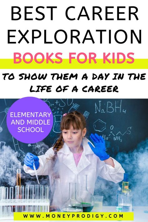 23 Career Books for Kids (Elementary + Middle School Students) Book Lessons, Career Books, Guidance Lessons, Career Exploration, Books For Kids, Best Careers, Middle School Student, School Kids, Day In The Life